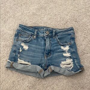 Denim Distressed Shorts